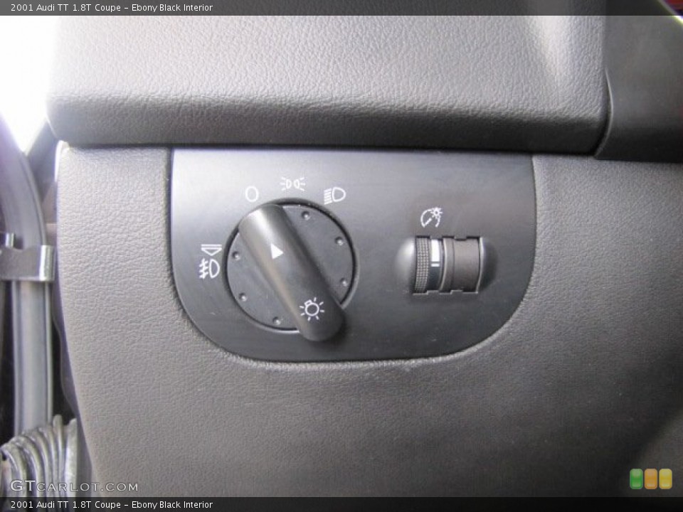 Ebony Black Interior Controls for the 2001 Audi TT 1.8T Coupe #82139317