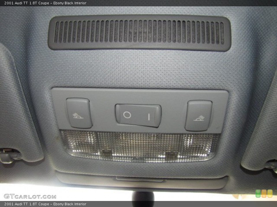 Ebony Black Interior Controls for the 2001 Audi TT 1.8T Coupe #82139383