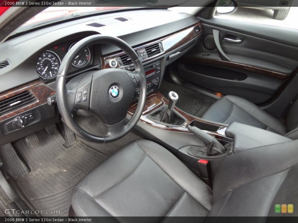 Black Interior Prime Interior for the 2006 BMW 3 Series 330xi Sedan #82139573