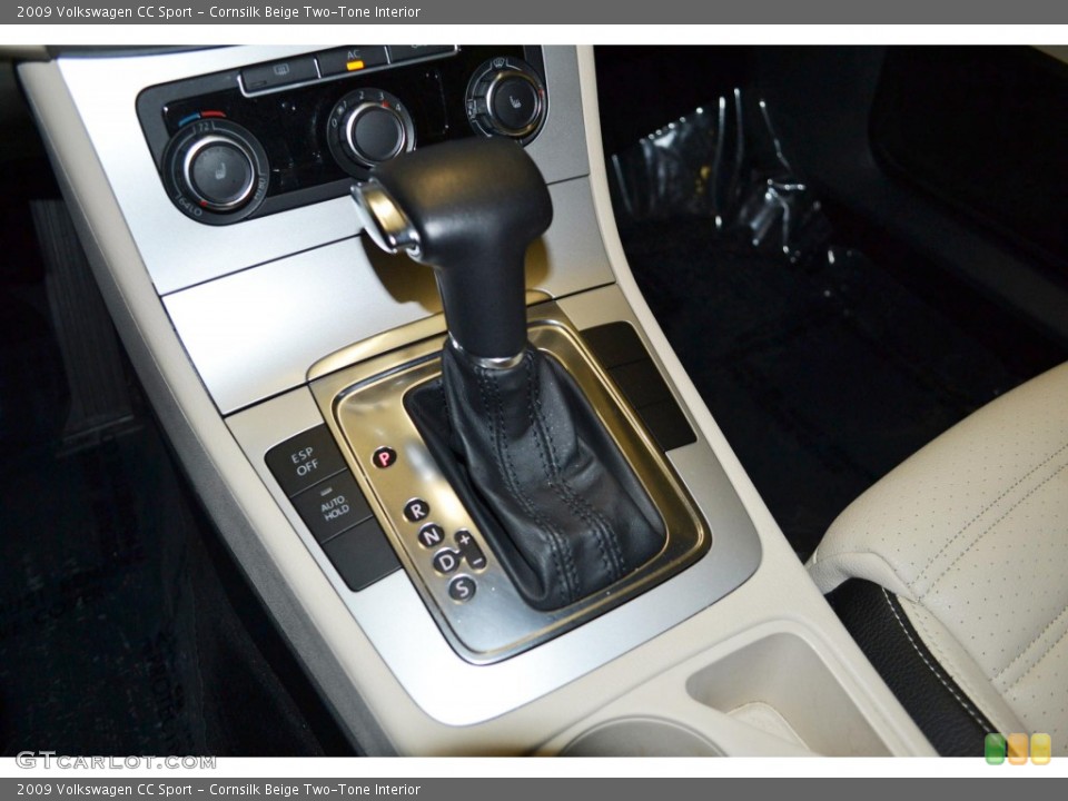 Cornsilk Beige Two-Tone Interior Transmission for the 2009 Volkswagen CC Sport #82139914