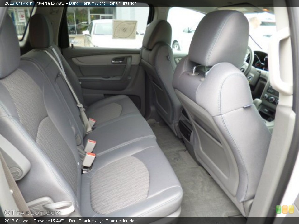 Dark Titanium/Light Titanium Interior Rear Seat for the 2013 Chevrolet Traverse LS AWD #82139948