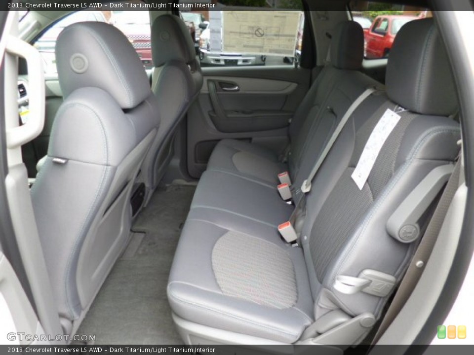 Dark Titanium/Light Titanium Interior Rear Seat for the 2013 Chevrolet Traverse LS AWD #82139996