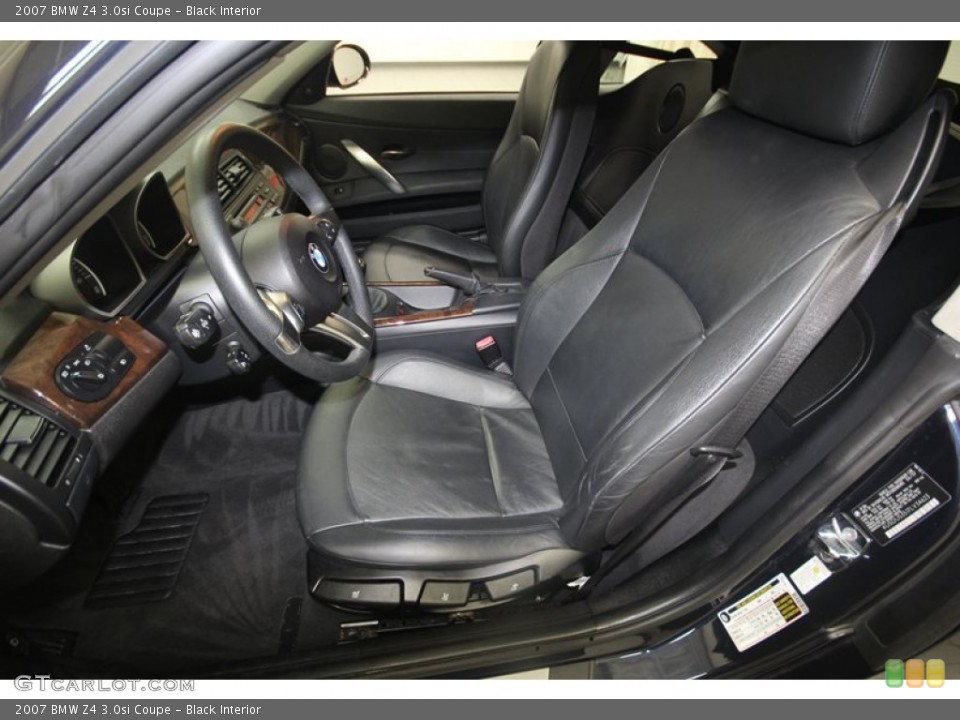 Black Interior Front Seat for the 2007 BMW Z4 3.0si Coupe #82141525