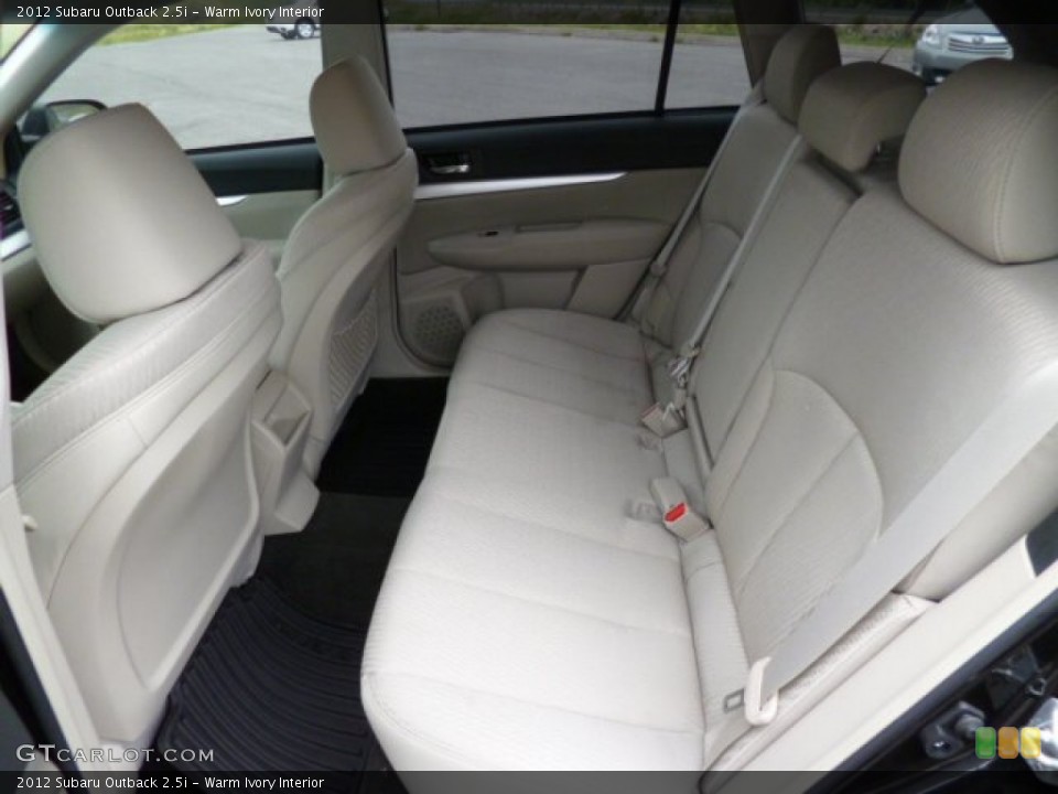 Warm Ivory Interior Rear Seat for the 2012 Subaru Outback 2.5i #82142126
