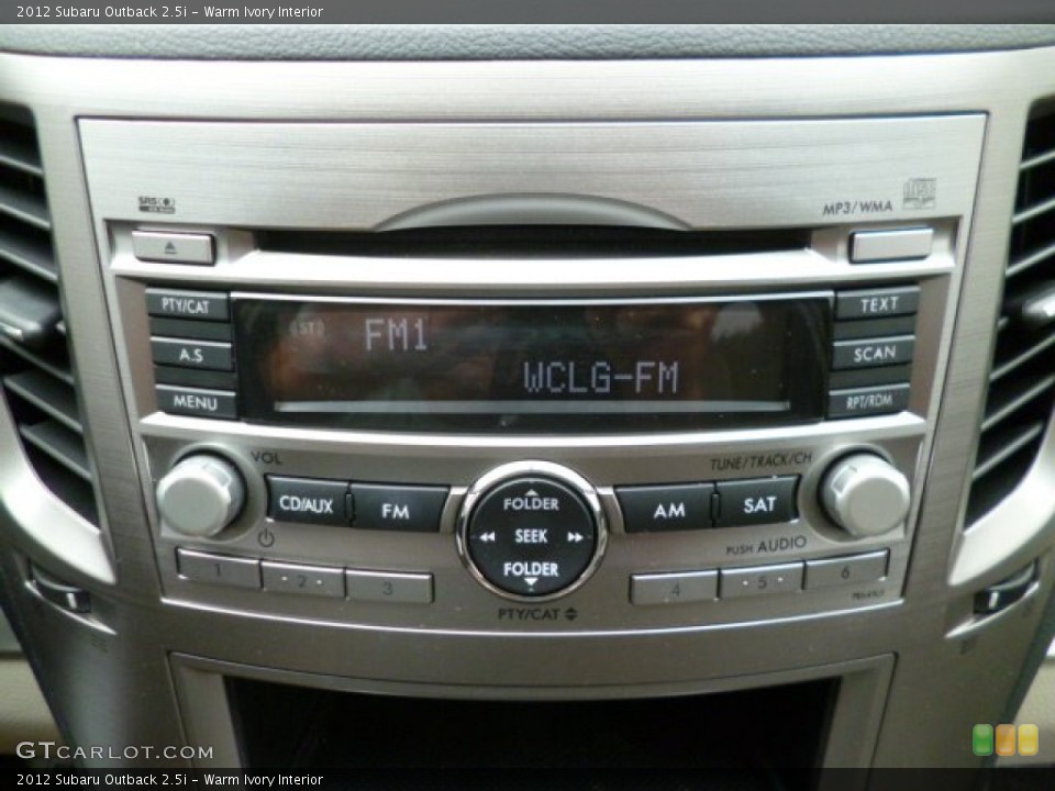 Warm Ivory Interior Audio System for the 2012 Subaru Outback 2.5i #82142215