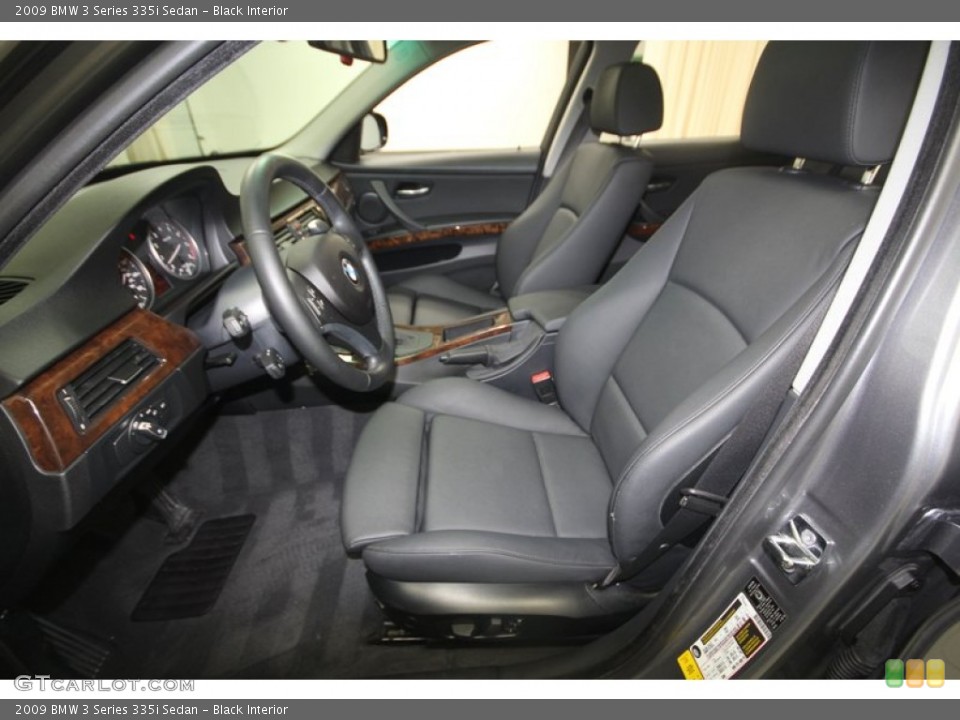 Black Interior Front Seat for the 2009 BMW 3 Series 335i Sedan #82144129