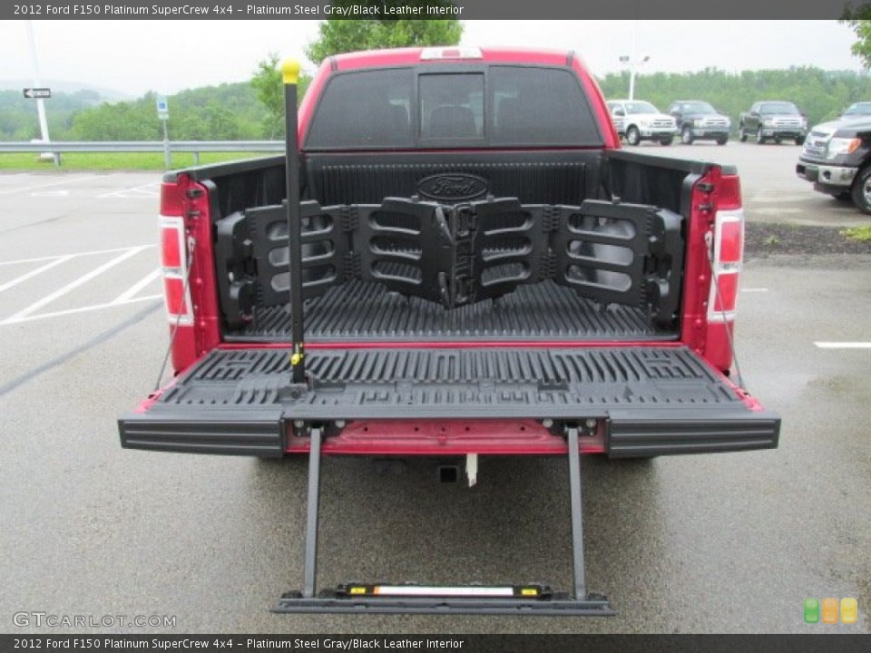 Platinum Steel Gray/Black Leather Interior Trunk for the 2012 Ford F150 Platinum SuperCrew 4x4 #82144525