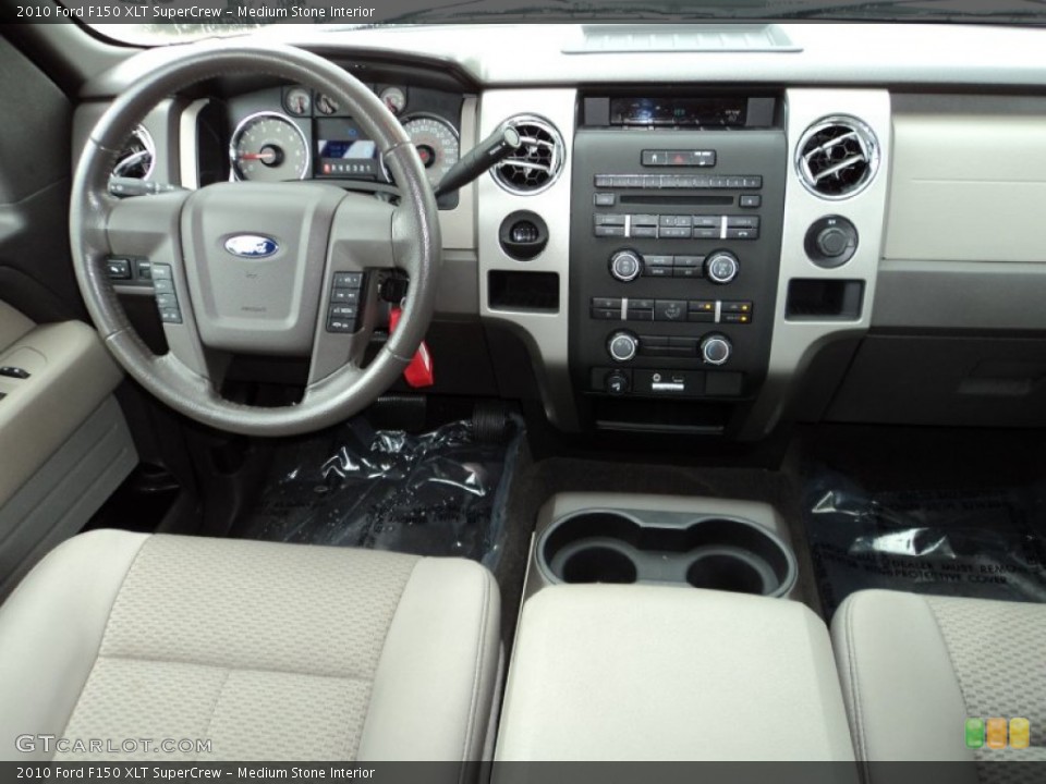 Medium Stone Interior Dashboard for the 2010 Ford F150 XLT SuperCrew #82145293