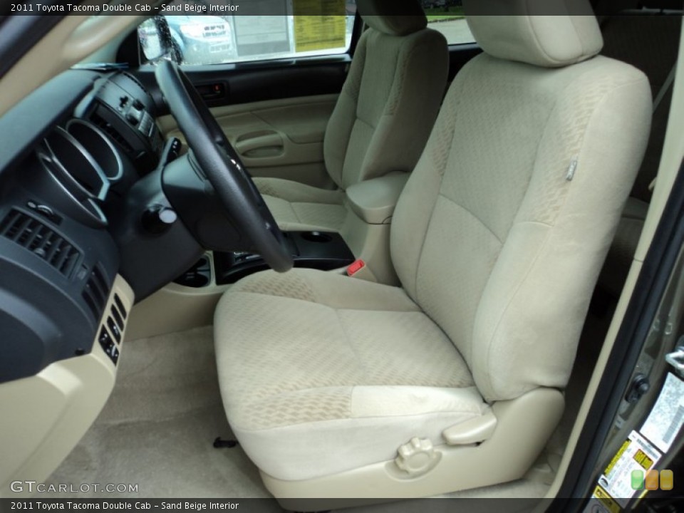 Sand Beige Interior Front Seat for the 2011 Toyota Tacoma Double Cab #82146010