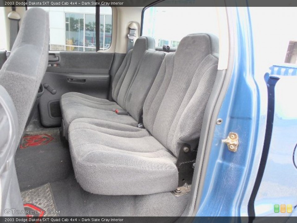 Dark Slate Gray Interior Rear Seat for the 2003 Dodge Dakota SXT Quad Cab 4x4 #82146088