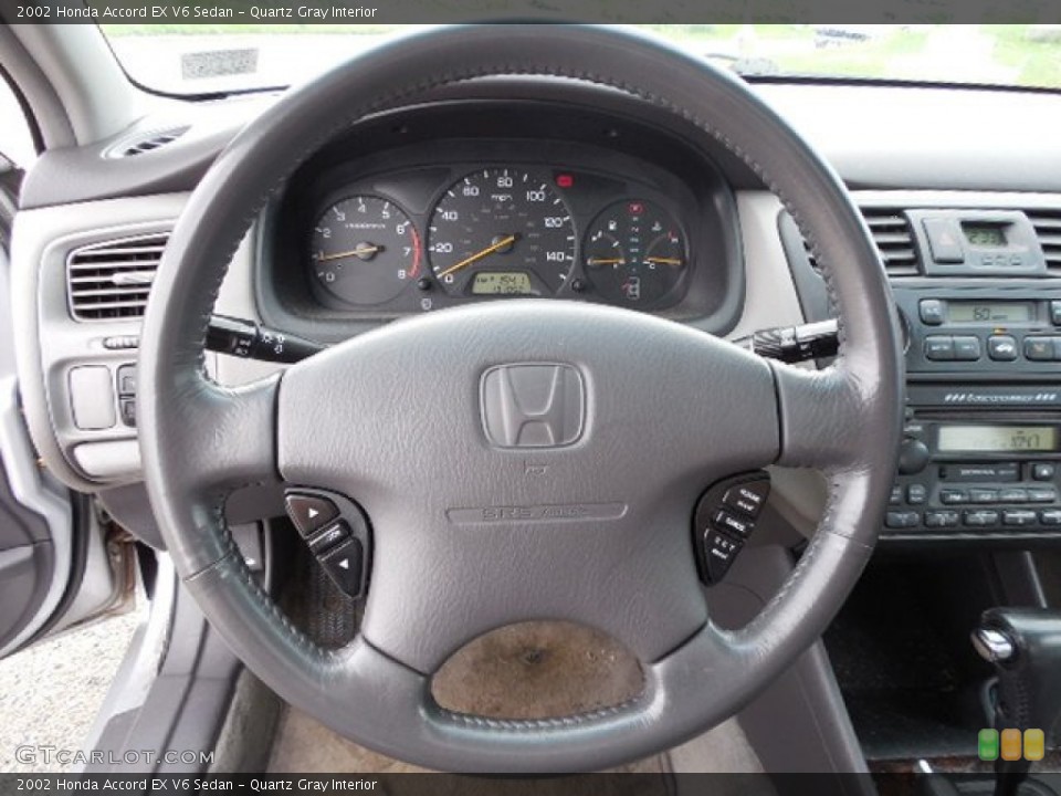 Quartz Gray Interior Steering Wheel for the 2002 Honda Accord EX V6 Sedan #82146589