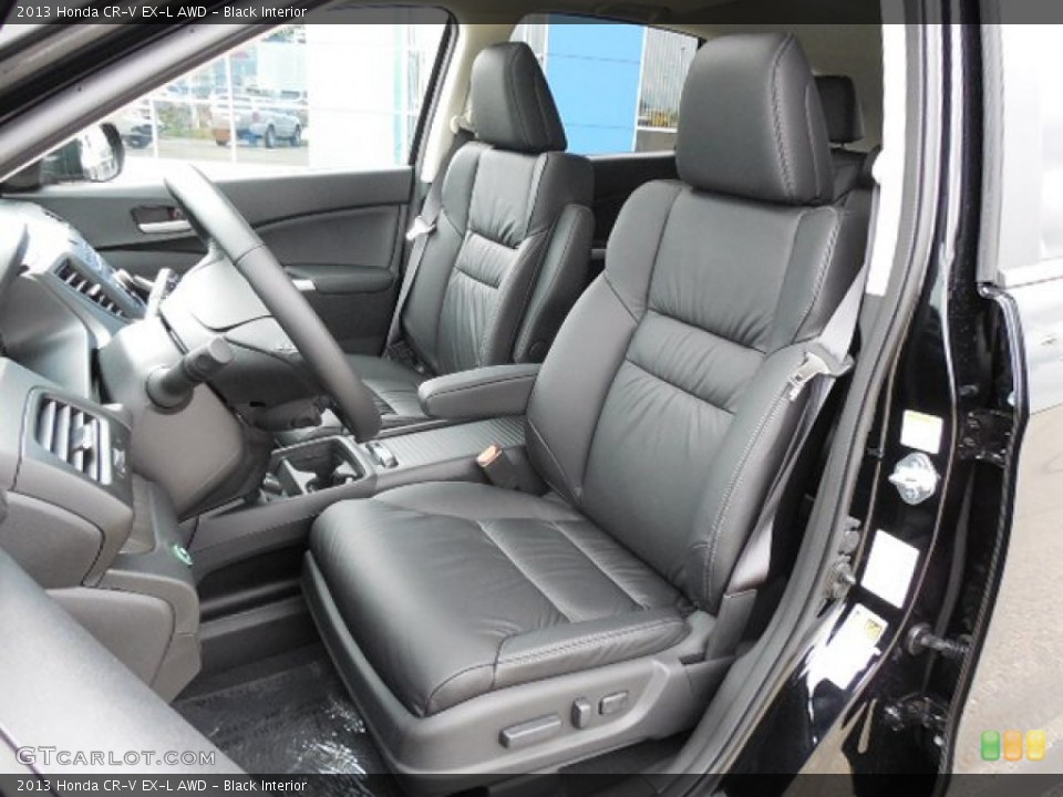 Black Interior Front Seat for the 2013 Honda CR-V EX-L AWD #82147839