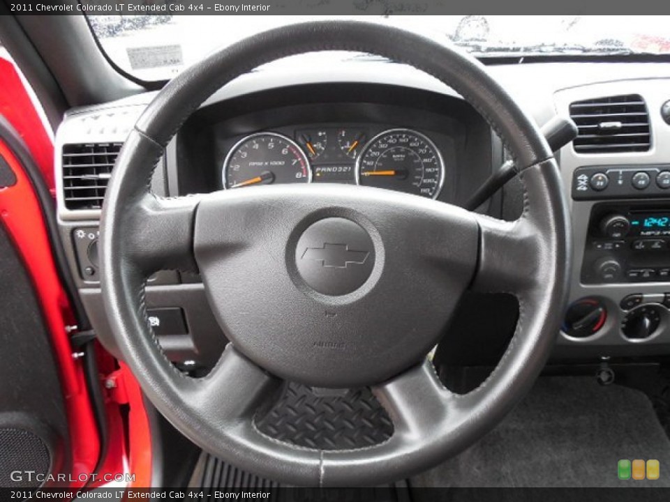 Ebony Interior Steering Wheel for the 2011 Chevrolet Colorado LT Extended Cab 4x4 #82148852