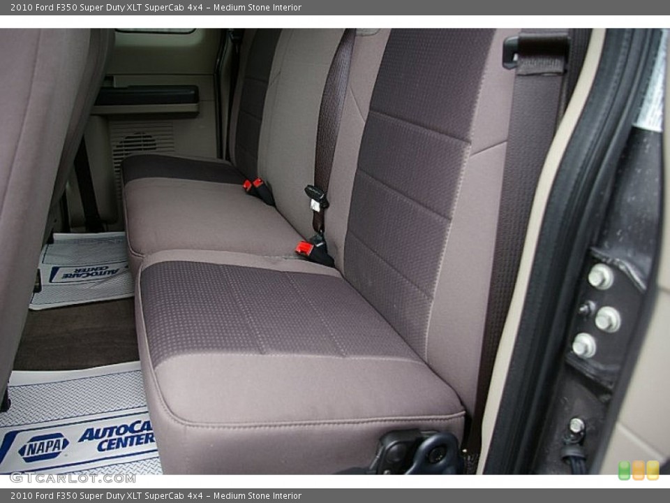 Medium Stone Interior Rear Seat for the 2010 Ford F350 Super Duty XLT SuperCab 4x4 #82149250
