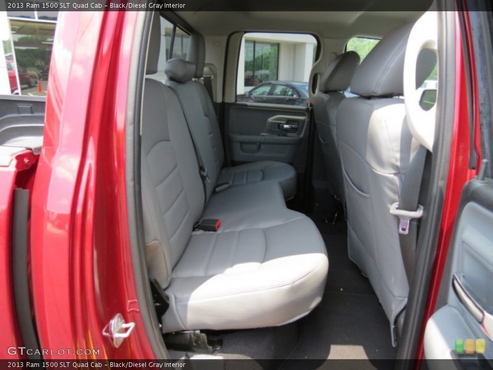 Black/Diesel Gray Interior Rear Seat for the 2013 Ram 1500 SLT Quad Cab #82153128
