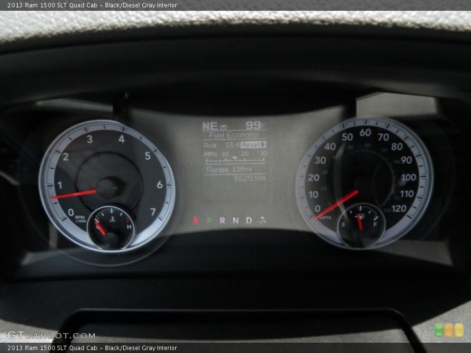 Black/Diesel Gray Interior Gauges for the 2013 Ram 1500 SLT Quad Cab #82153204