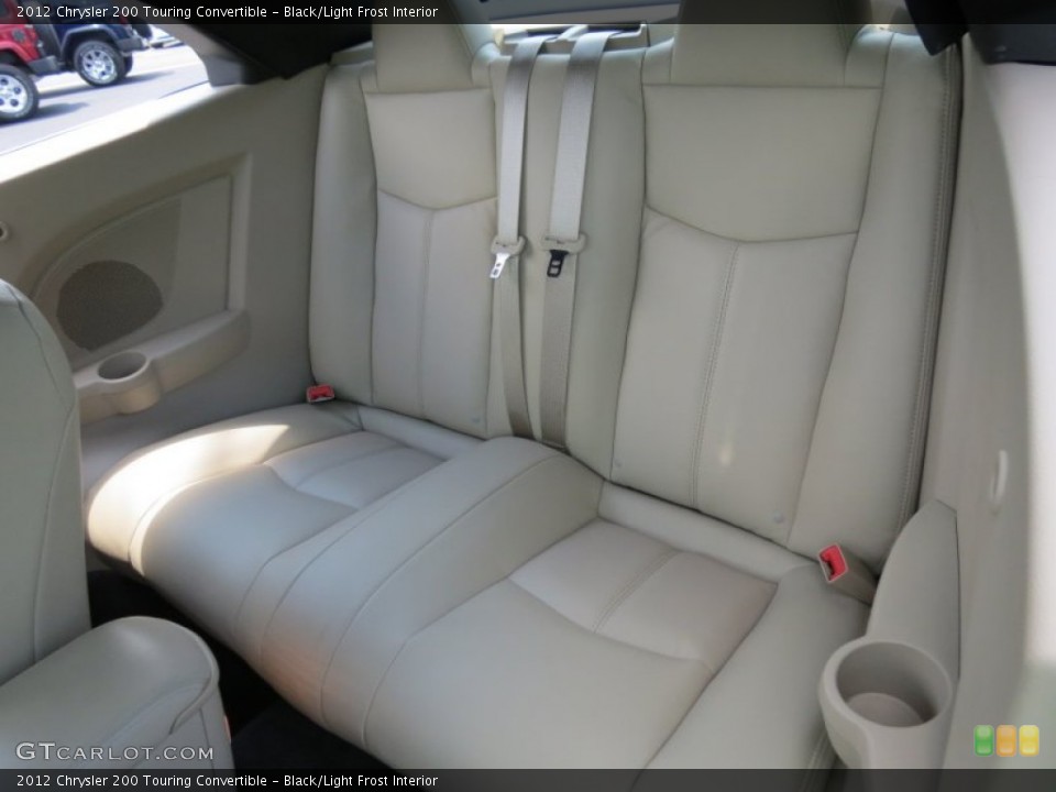 Black/Light Frost Interior Rear Seat for the 2012 Chrysler 200 Touring Convertible #82153459