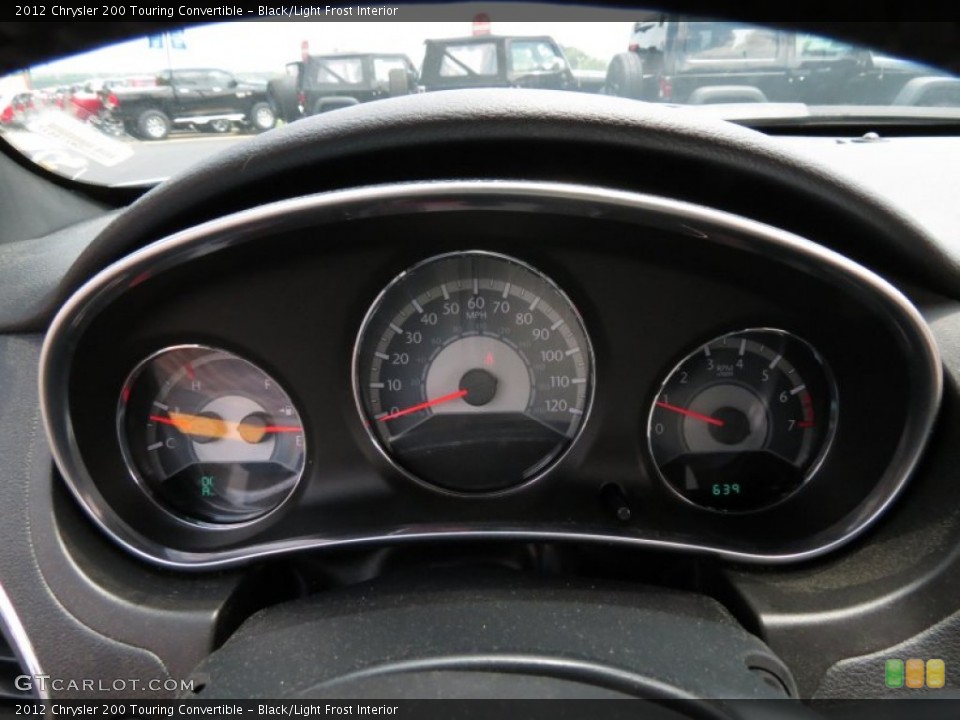 Black/Light Frost Interior Gauges for the 2012 Chrysler 200 Touring Convertible #82153512