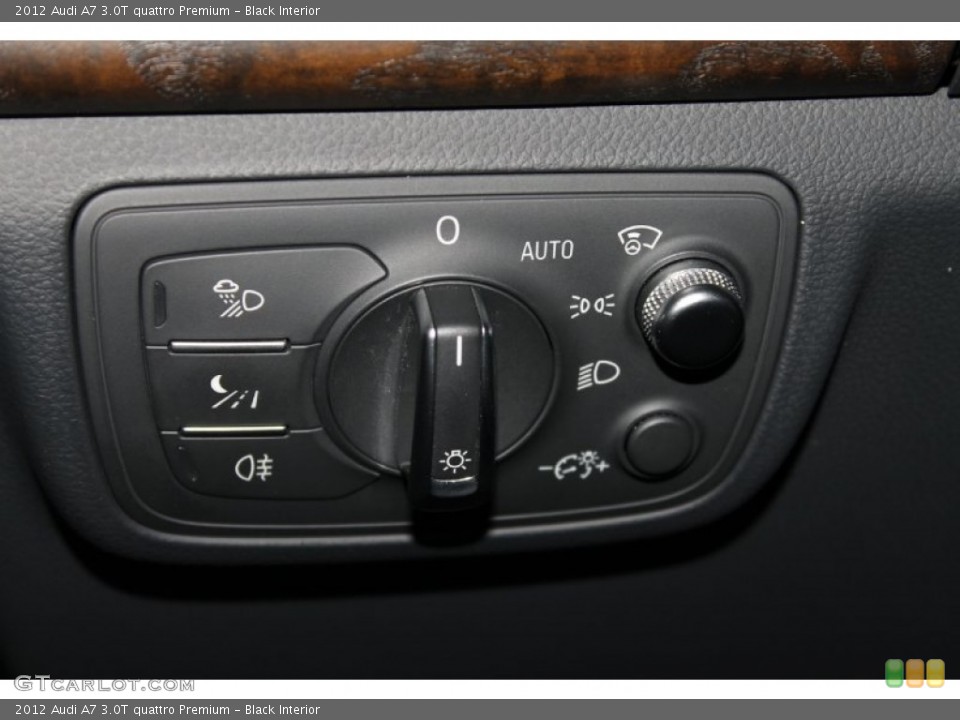 Black Interior Controls for the 2012 Audi A7 3.0T quattro Premium #82155466