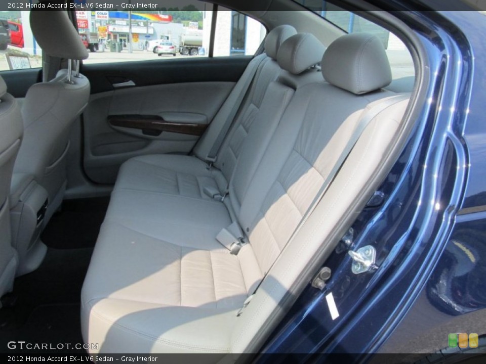 Gray Interior Rear Seat for the 2012 Honda Accord EX-L V6 Sedan #82157253