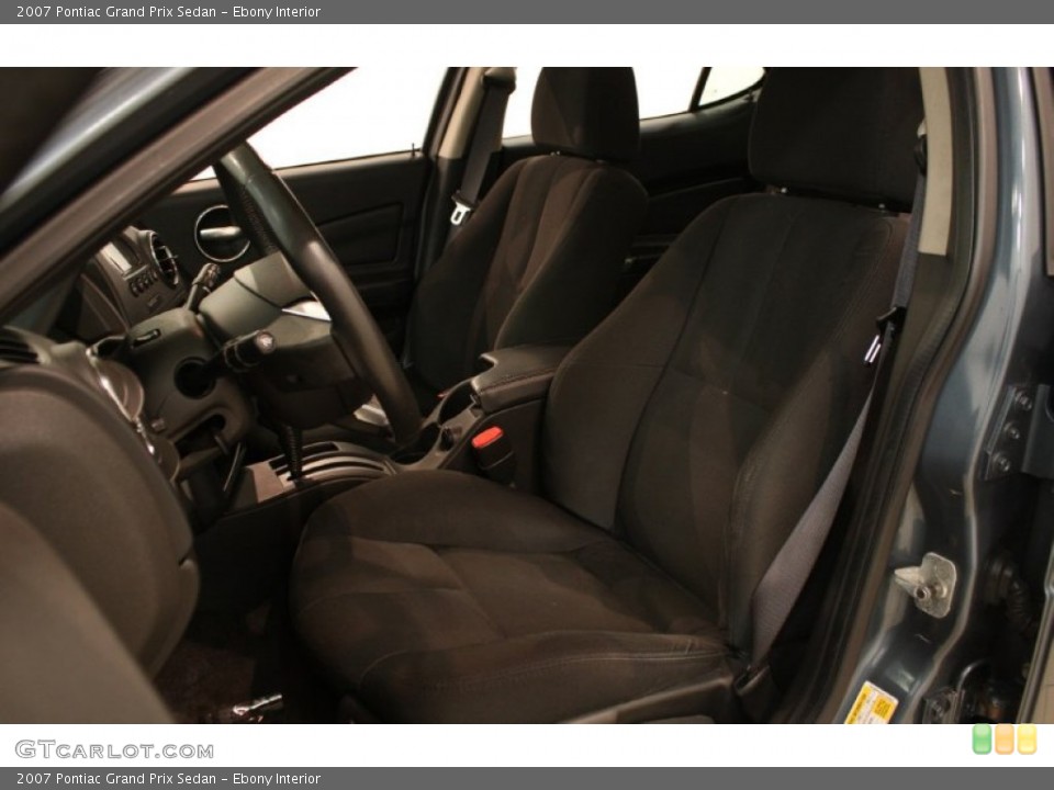 Ebony Interior Front Seat for the 2007 Pontiac Grand Prix Sedan #82158101