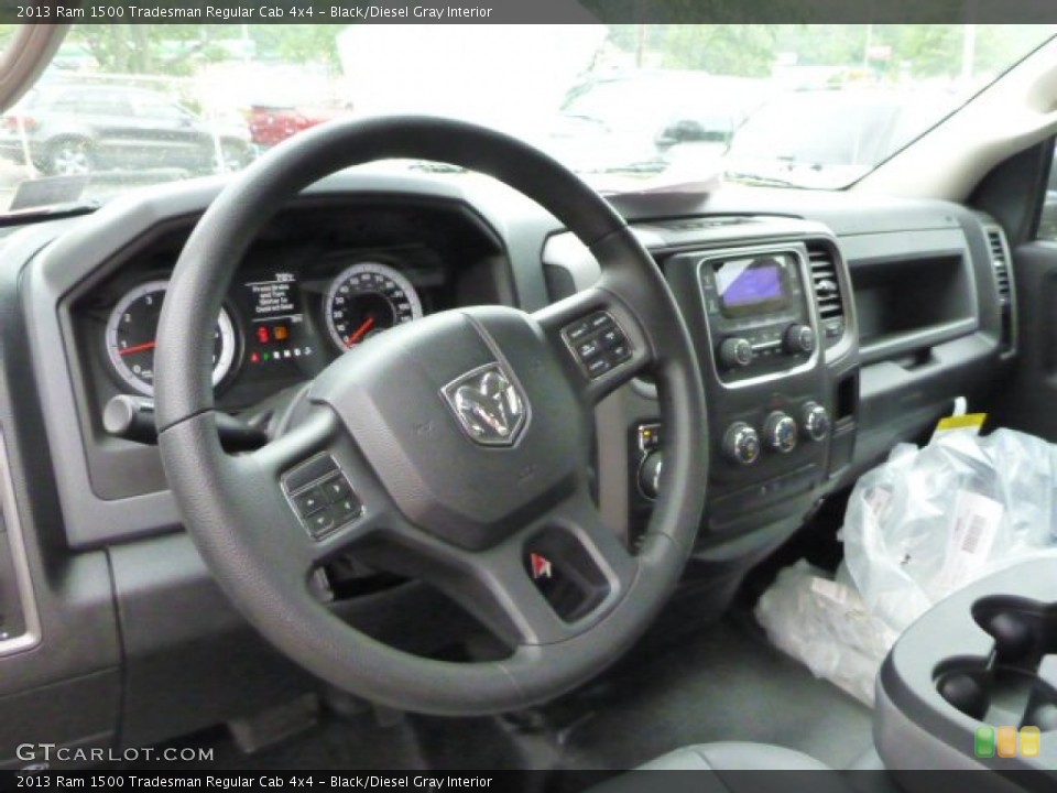 Black/Diesel Gray Interior Dashboard for the 2013 Ram 1500 Tradesman Regular Cab 4x4 #82158543