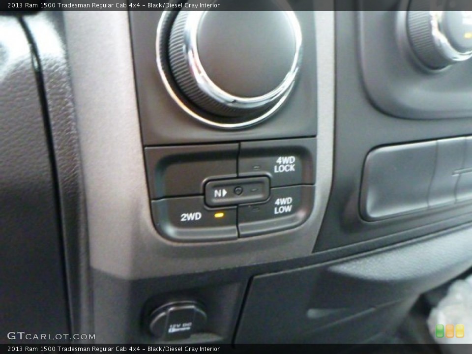 Black/Diesel Gray Interior Controls for the 2013 Ram 1500 Tradesman Regular Cab 4x4 #82158577
