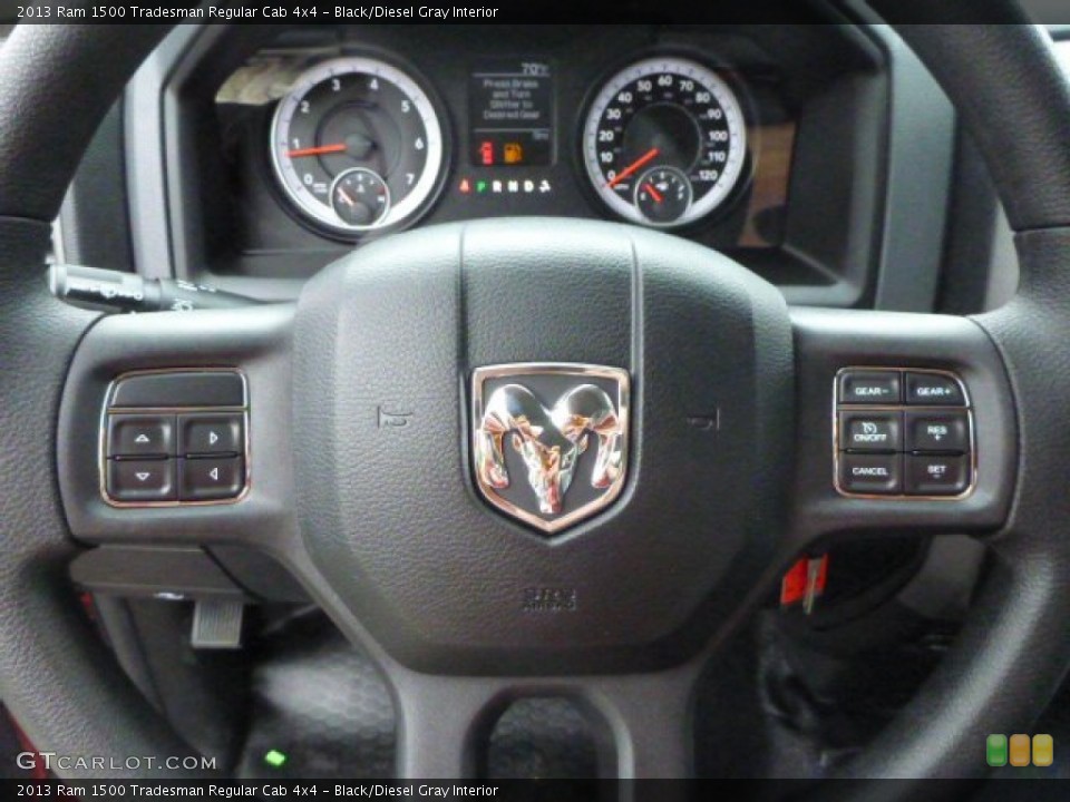 Black/Diesel Gray Interior Steering Wheel for the 2013 Ram 1500 Tradesman Regular Cab 4x4 #82158589