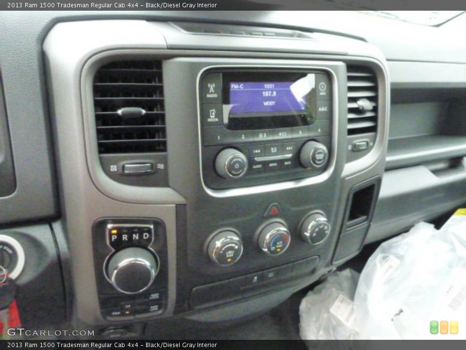 Black/Diesel Gray Interior Controls for the 2013 Ram 1500 Tradesman Regular Cab 4x4 #82158595