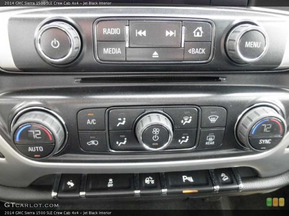 Jet Black Interior Controls for the 2014 GMC Sierra 1500 SLE Crew Cab 4x4 #82163703