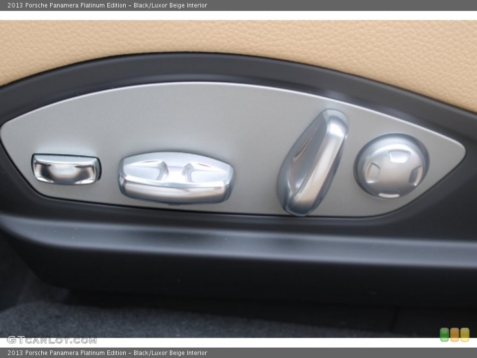 Black/Luxor Beige Interior Controls for the 2013 Porsche Panamera Platinum Edition #82164771