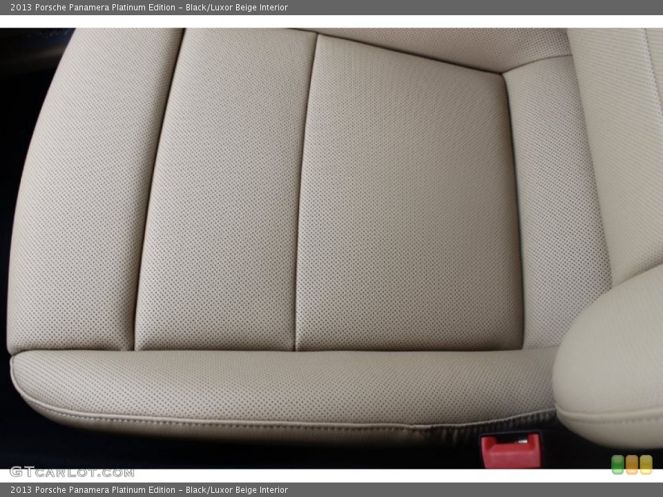 Black/Luxor Beige Interior Front Seat for the 2013 Porsche Panamera Platinum Edition #82164833