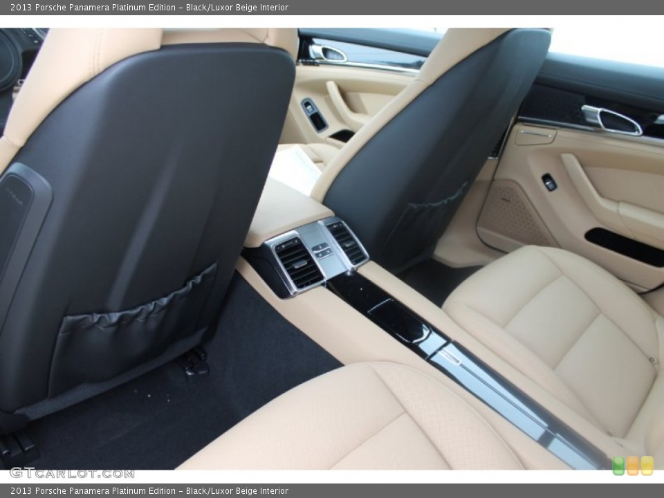 Black/Luxor Beige Interior Rear Seat for the 2013 Porsche Panamera Platinum Edition #82165133
