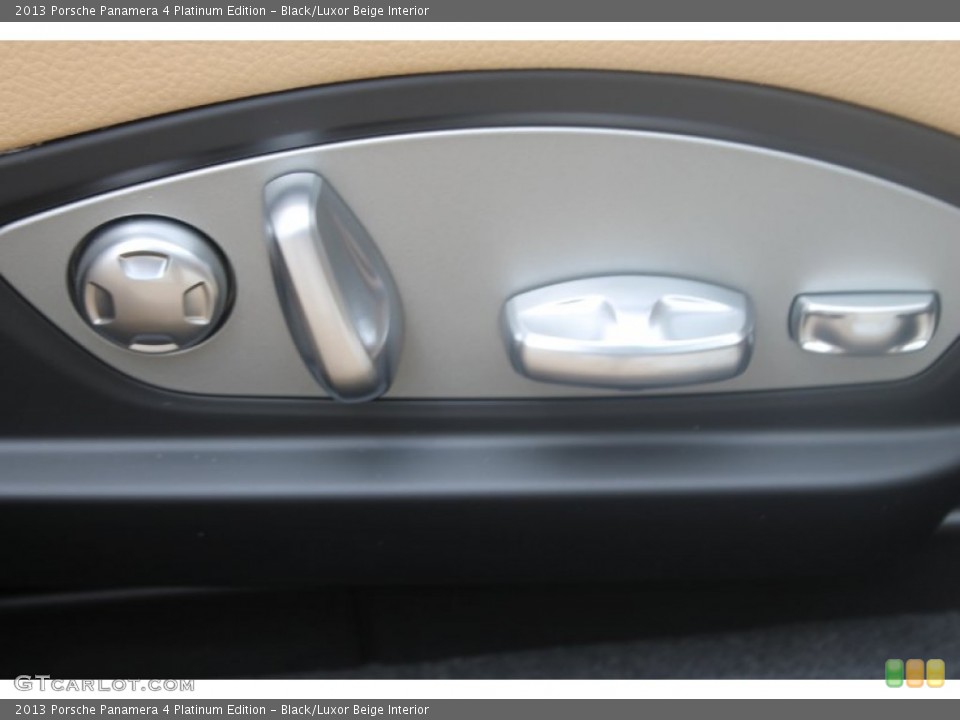 Black/Luxor Beige Interior Controls for the 2013 Porsche Panamera 4 Platinum Edition #82165871
