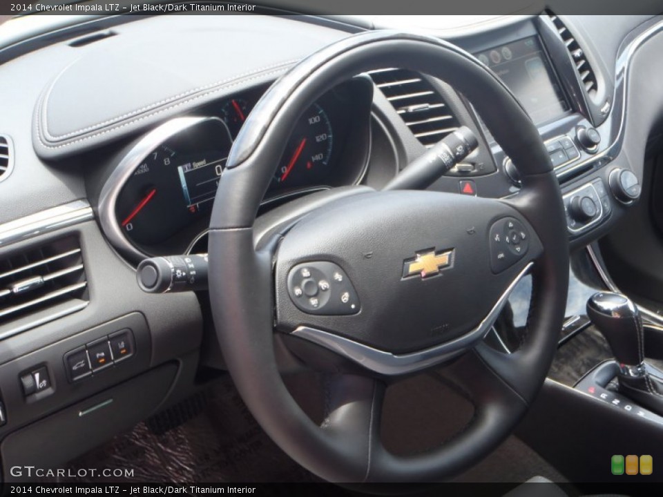 Jet Black/Dark Titanium Interior Steering Wheel for the 2014 Chevrolet Impala LTZ #82166342