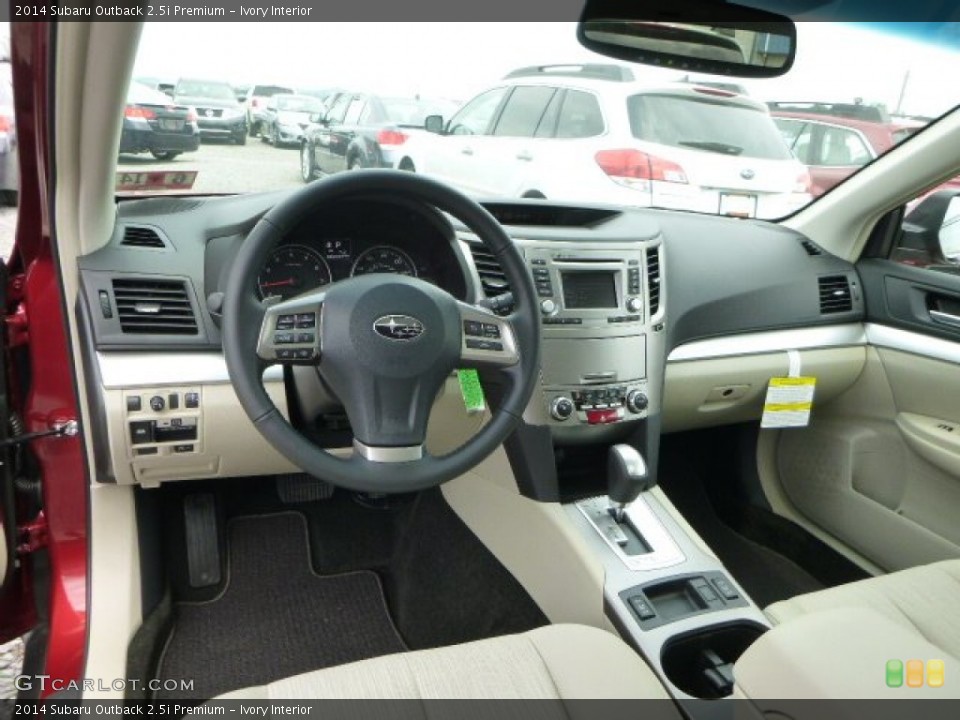 Ivory Interior Prime Interior for the 2014 Subaru Outback 2.5i Premium #82166696