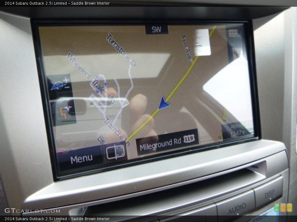 Saddle Brown Interior Navigation for the 2014 Subaru Outback 2.5i Limited #82167255
