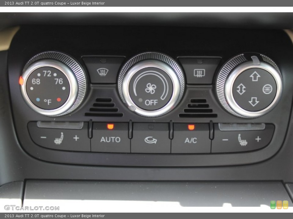 Luxor Beige Interior Controls for the 2013 Audi TT 2.0T quattro Coupe #82167713