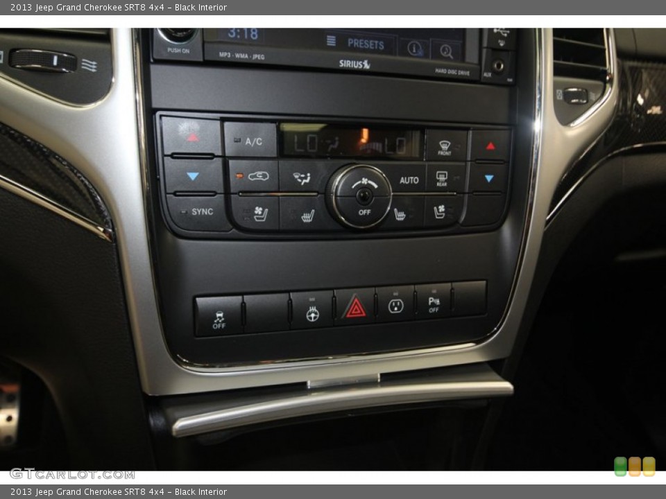 Black Interior Controls for the 2013 Jeep Grand Cherokee SRT8 4x4 #82169240