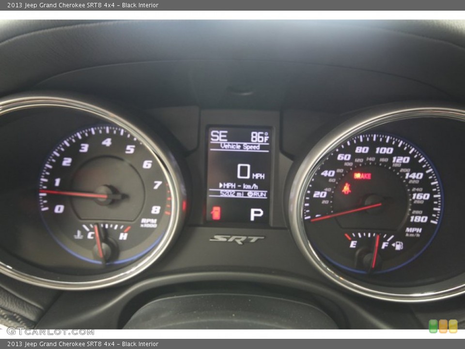 Black Interior Gauges for the 2013 Jeep Grand Cherokee SRT8 4x4 #82169837
