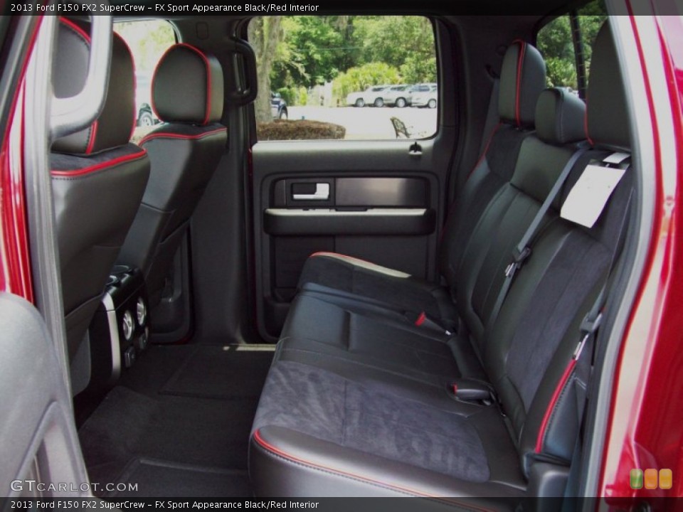 FX Sport Appearance Black/Red Interior Rear Seat for the 2013 Ford F150 FX2 SuperCrew #82173211