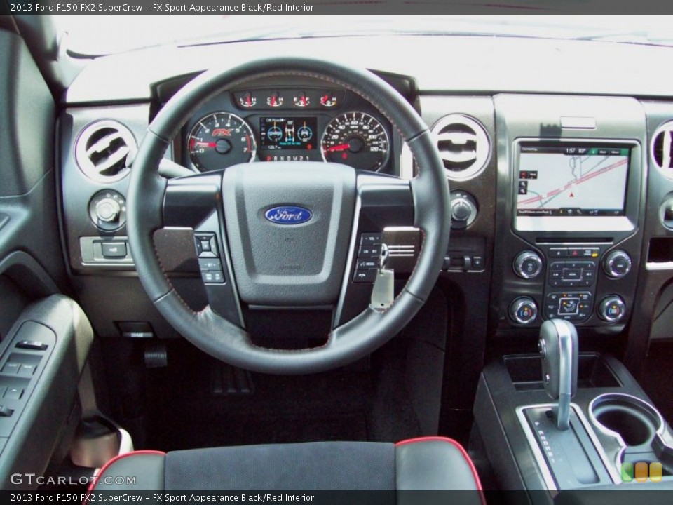 FX Sport Appearance Black/Red Interior Dashboard for the 2013 Ford F150 FX2 SuperCrew #82173263