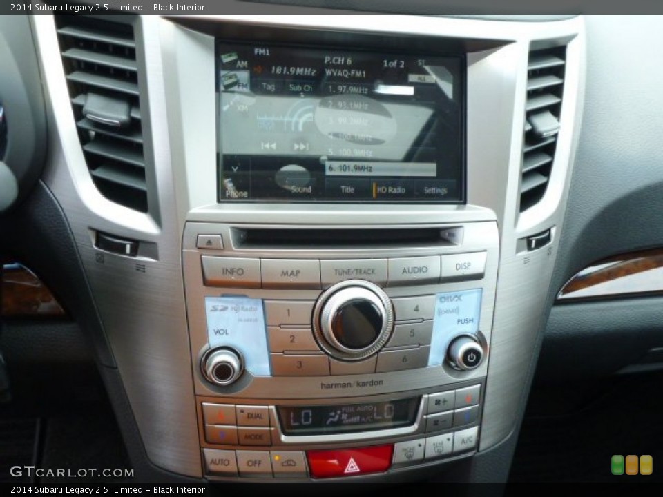 Black Interior Controls for the 2014 Subaru Legacy 2.5i Limited #82174183