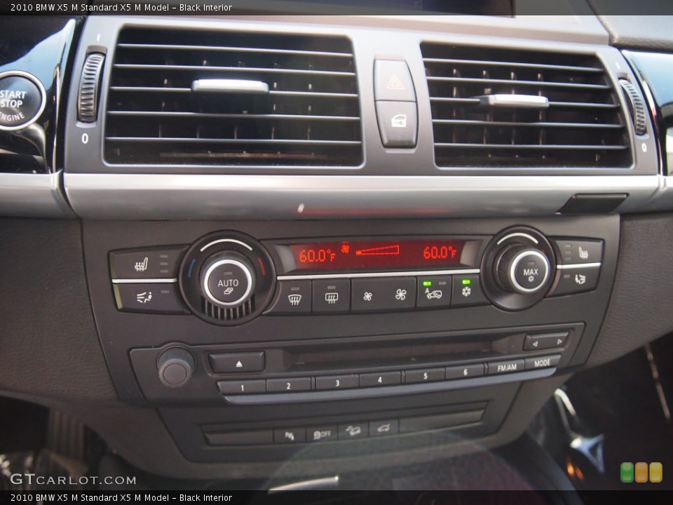 Black Interior Controls for the 2010 BMW X5 M  #82174848
