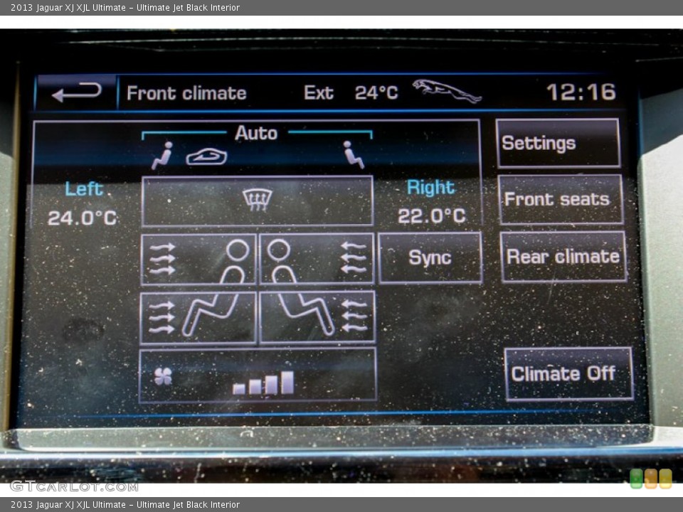 Ultimate Jet Black Interior Controls for the 2013 Jaguar XJ XJL Ultimate #82175082