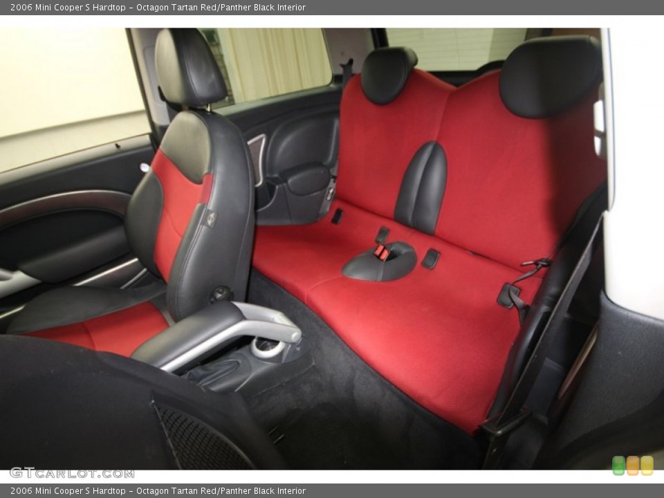 Octagon Tartan Red/Panther Black Interior Rear Seat for the 2006 Mini Cooper S Hardtop #82176584
