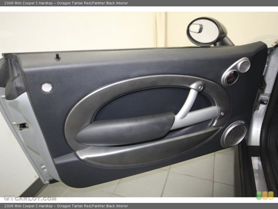 Octagon Tartan Red/Panther Black Interior Door Panel for the 2006 Mini Cooper S Hardtop #82176605