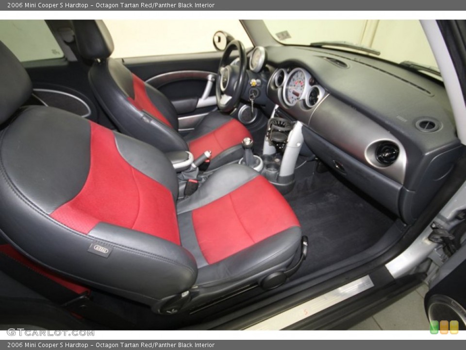 Octagon Tartan Red/Panther Black Interior Front Seat for the 2006 Mini Cooper S Hardtop #82176923