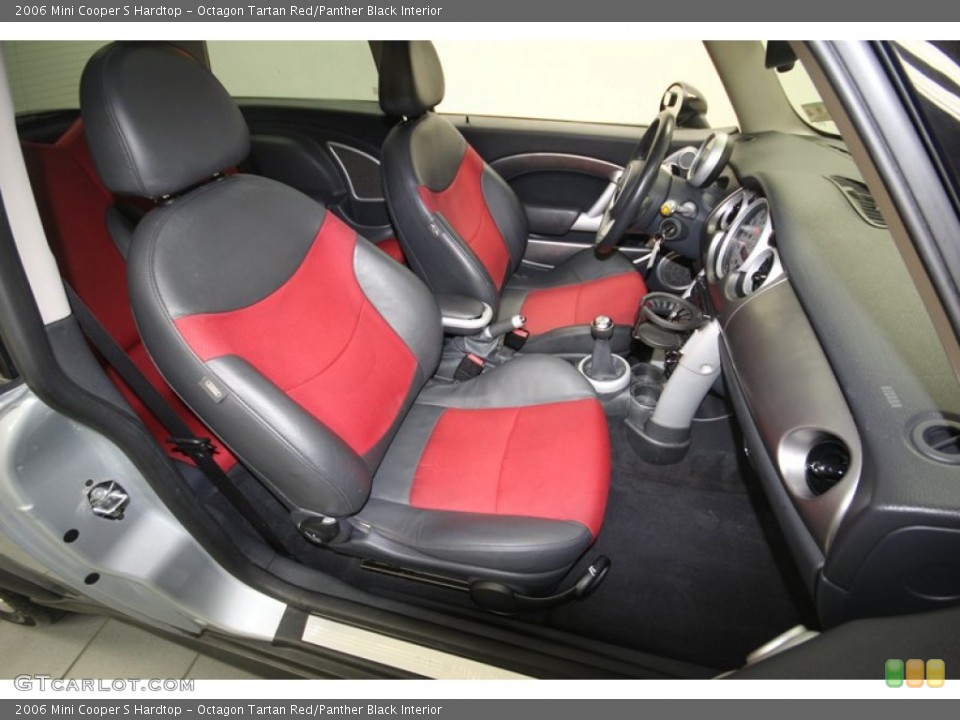 Octagon Tartan Red/Panther Black Interior Front Seat for the 2006 Mini Cooper S Hardtop #82176953