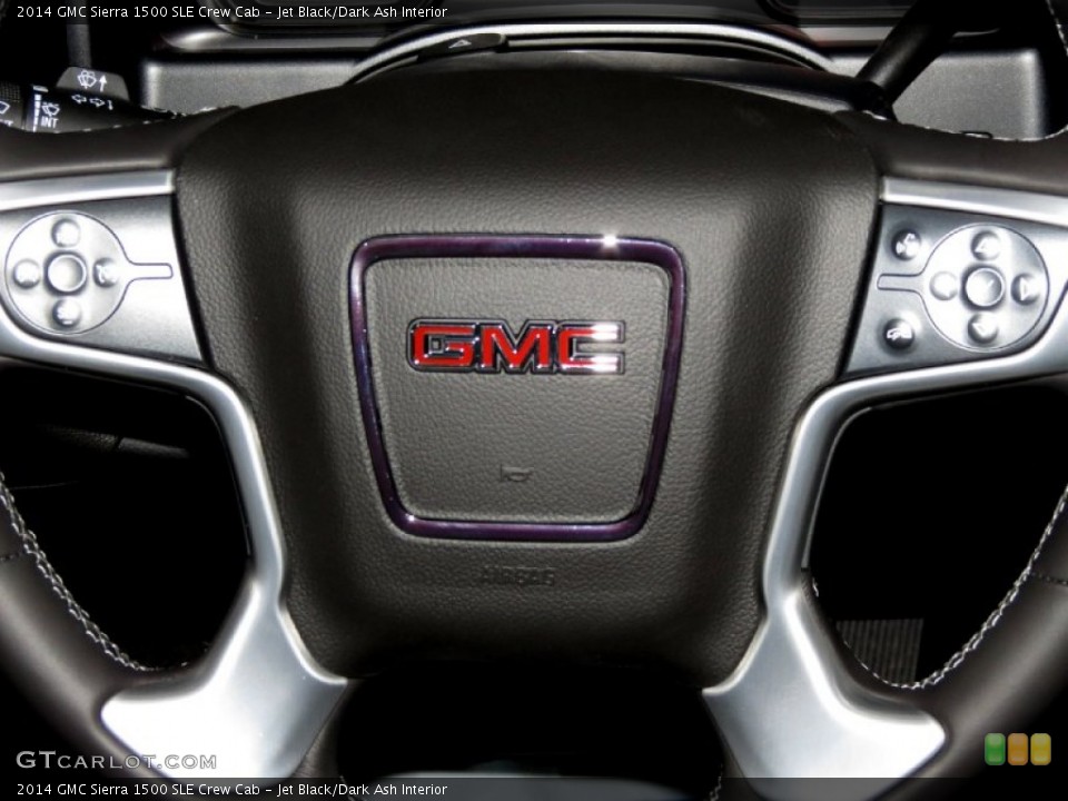 Jet Black/Dark Ash Interior Steering Wheel for the 2014 GMC Sierra 1500 SLE Crew Cab #82178134